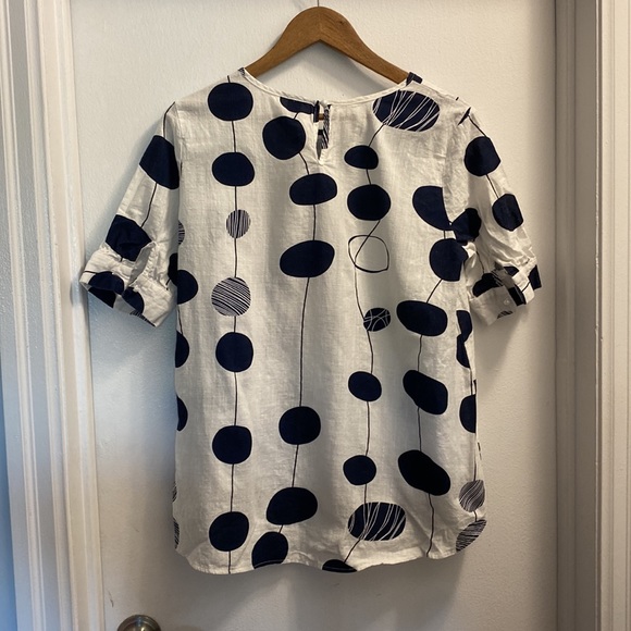 Emery Rose Polka Dot Blouse - Picture 2 of 2